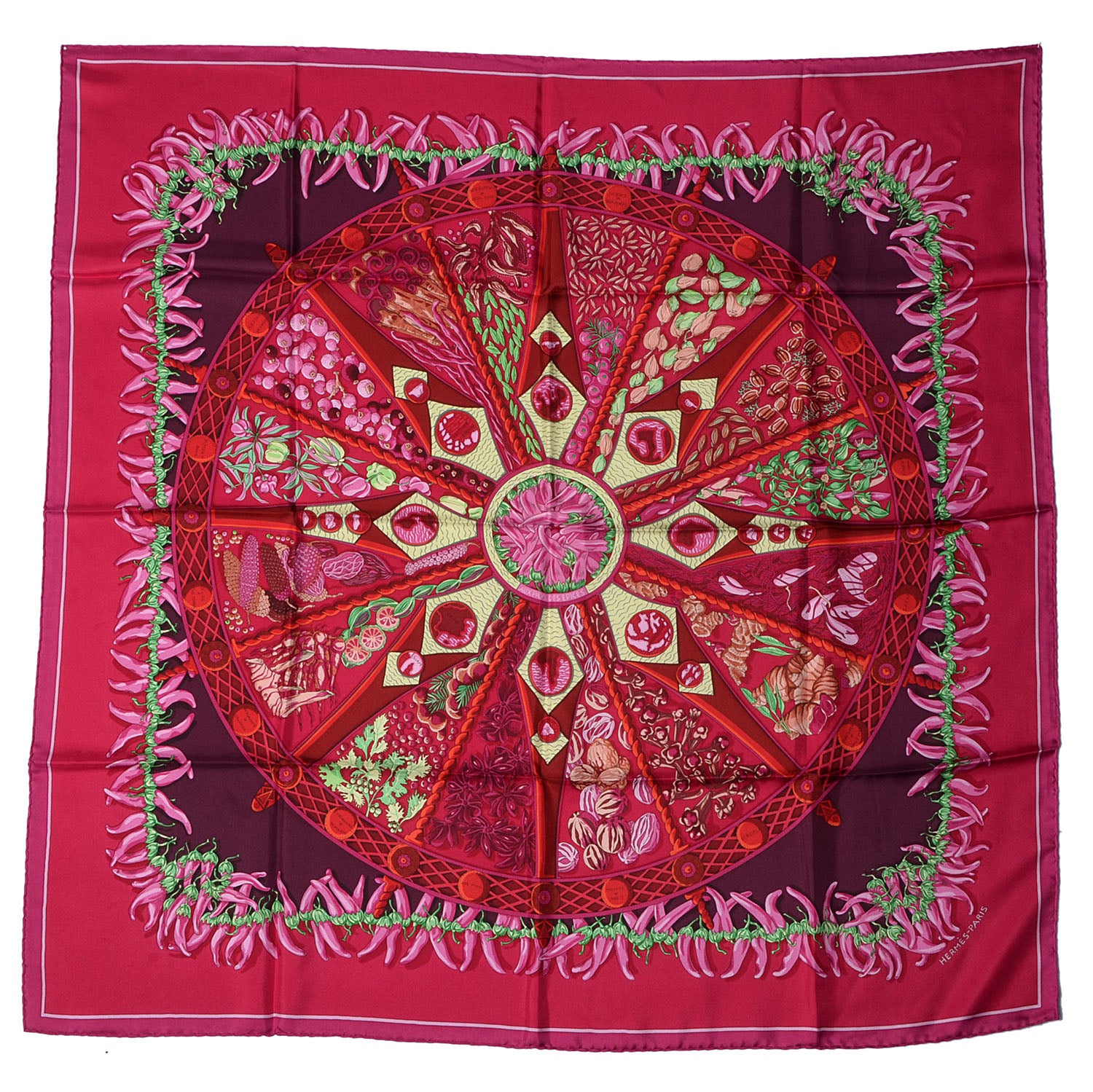Hermes Silk Aux Pays Des Epices Scarf 90 2 of 5
