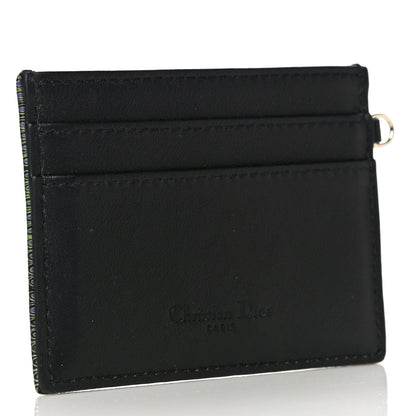 Christian Dior Calfskin Animals Card Holder Green 3 of 9