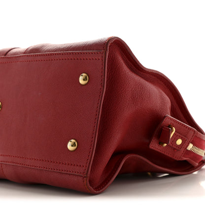 Saint Laurent Sheepskin Small Cabas ChYc  Red 9 of 13