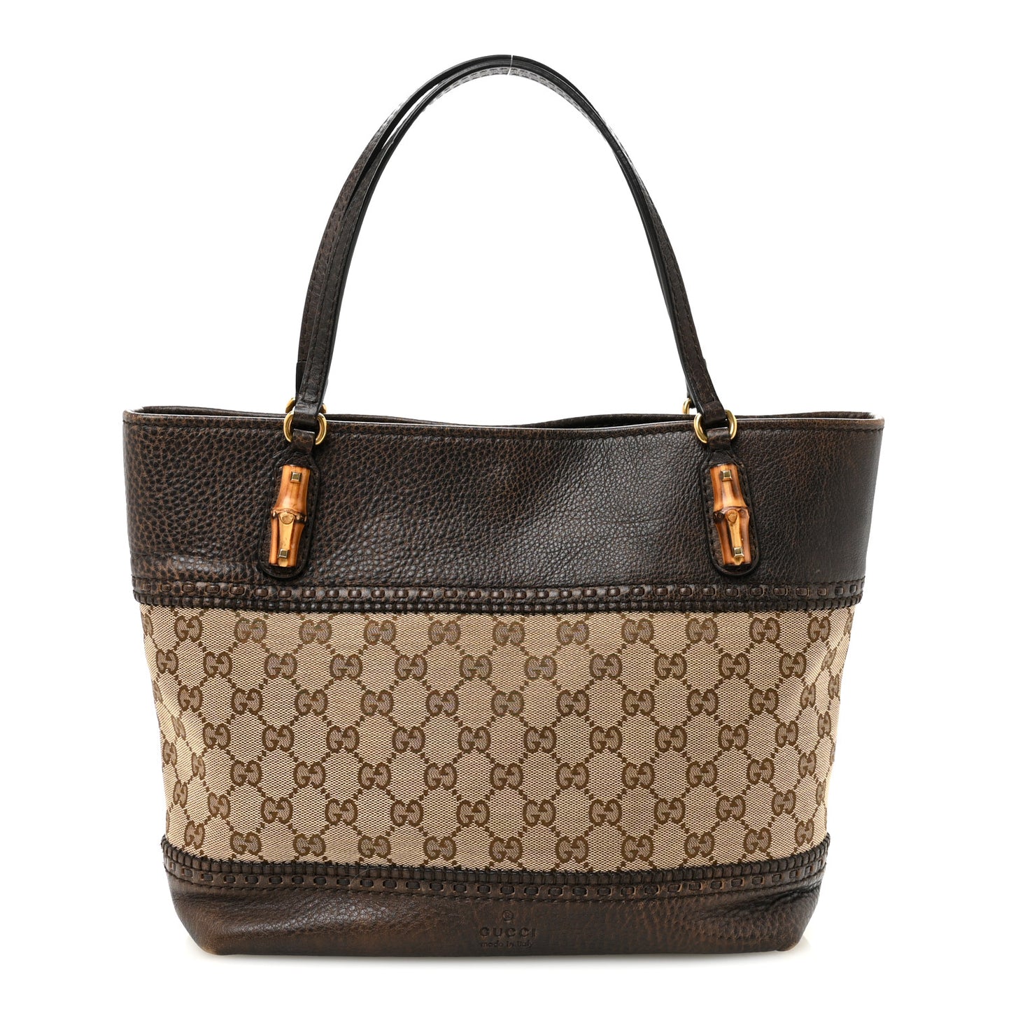 Monogram Medium Laidback Crafty Tote  Dark Brown