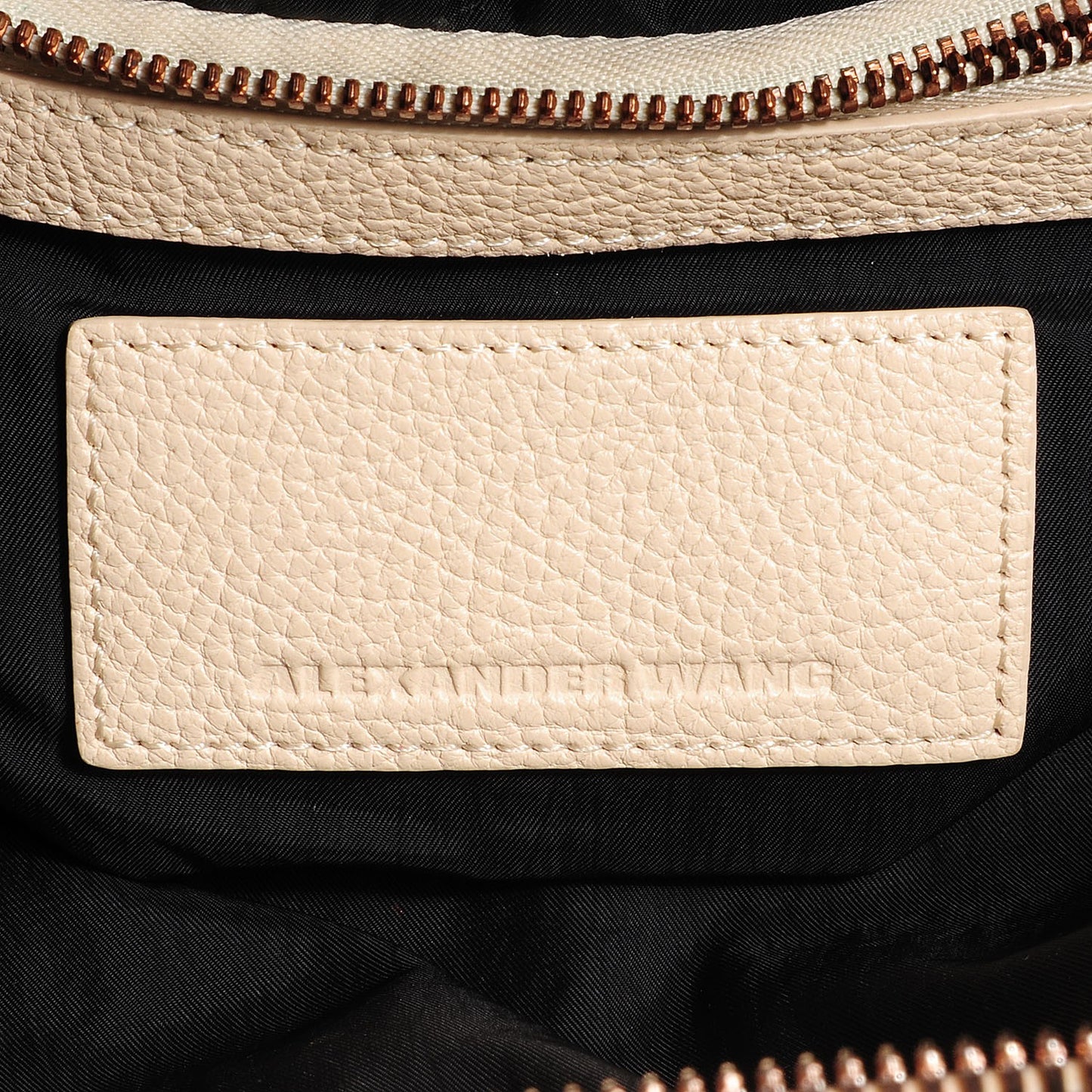 Pebbled Calfskin Large Emile Eggshell