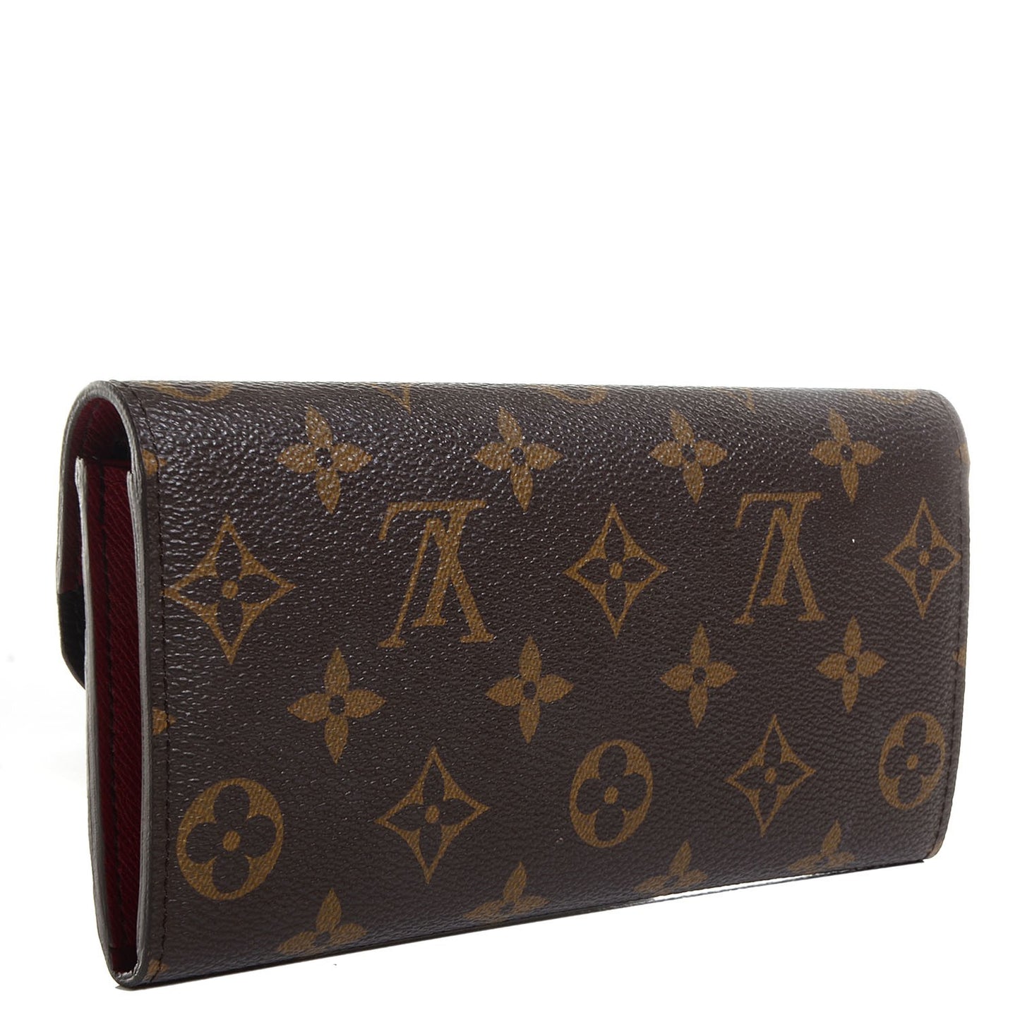 Monogram Emilie Wallet Red