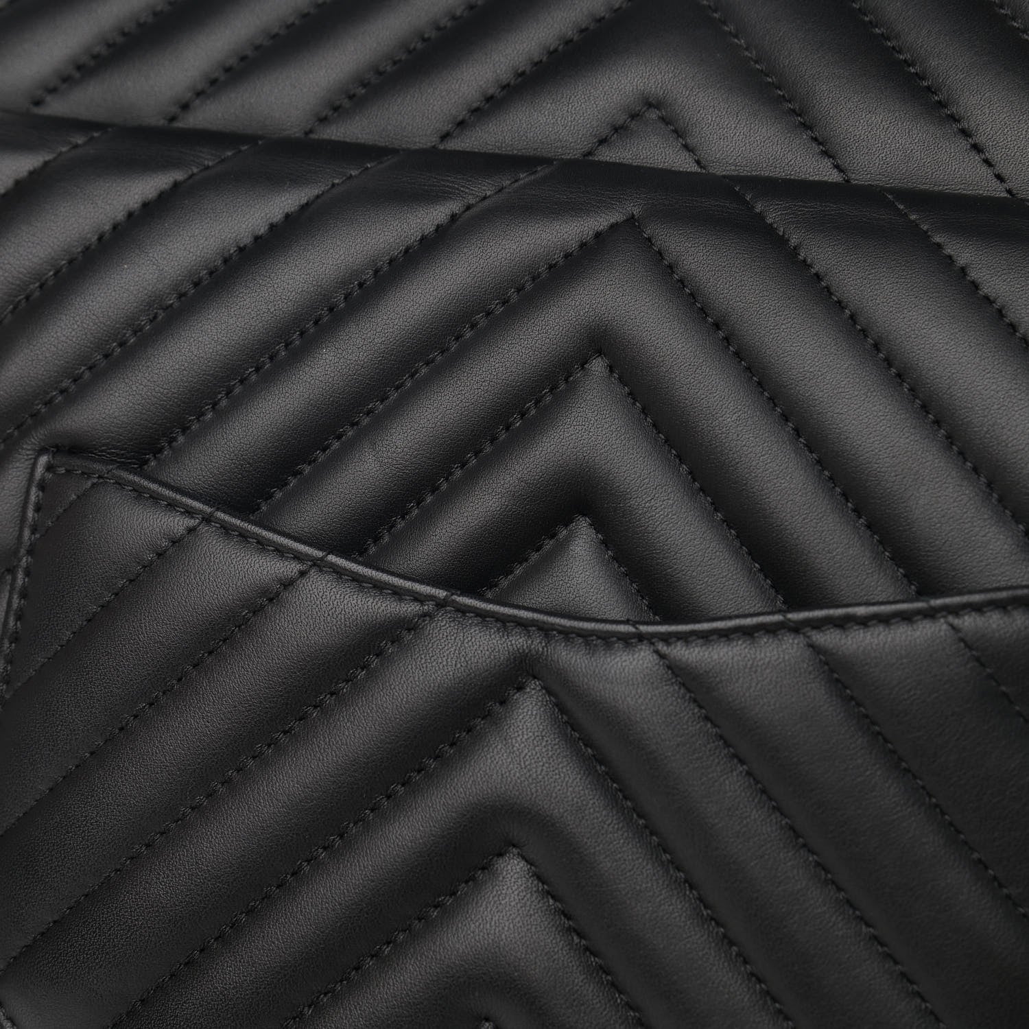 Chanel Calfskin Chevron Quilted Large Urban Spirit Backpack Black 11 of 11