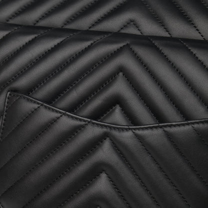 Chanel Calfskin Chevron Quilted Large Urban Spirit Backpack Black 11 of 11