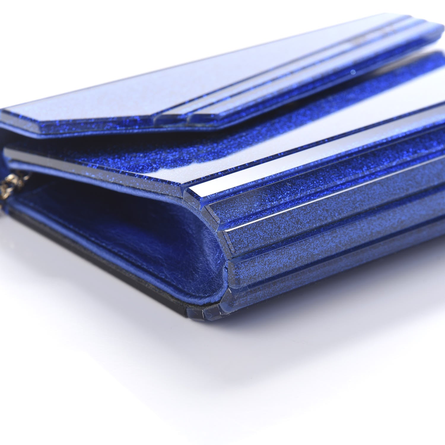 Jimmy Choo Acrylic Glitter Candy Clutch Blue 6 of 9