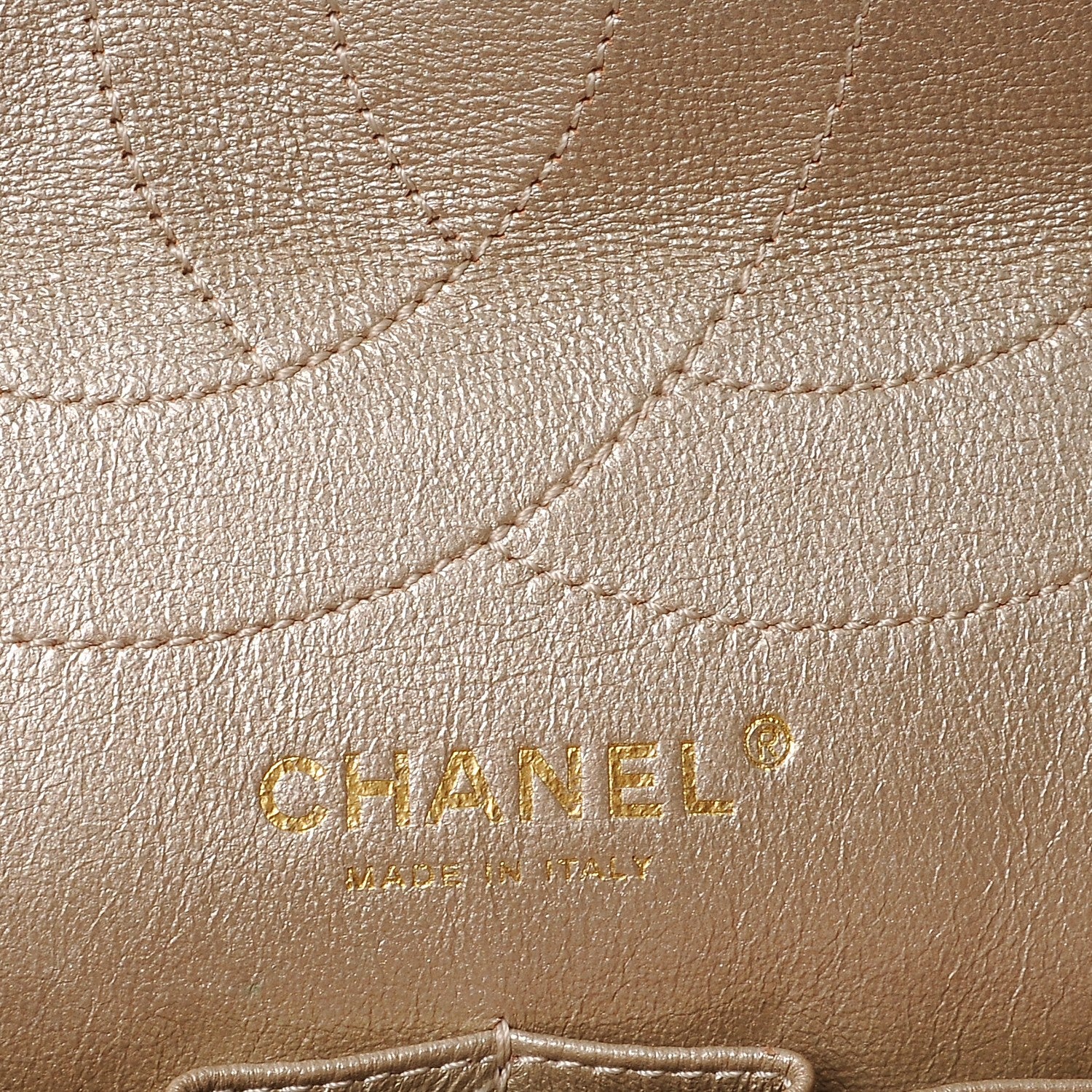 Chanel Metallic Aged Calfskin Quilted 2.55 Reissue 228 Flap Light Gold 7 of 19