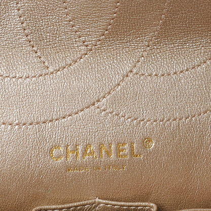 Chanel Metallic Aged Calfskin Quilted 2.55 Reissue 228 Flap Light Gold 7 of 19