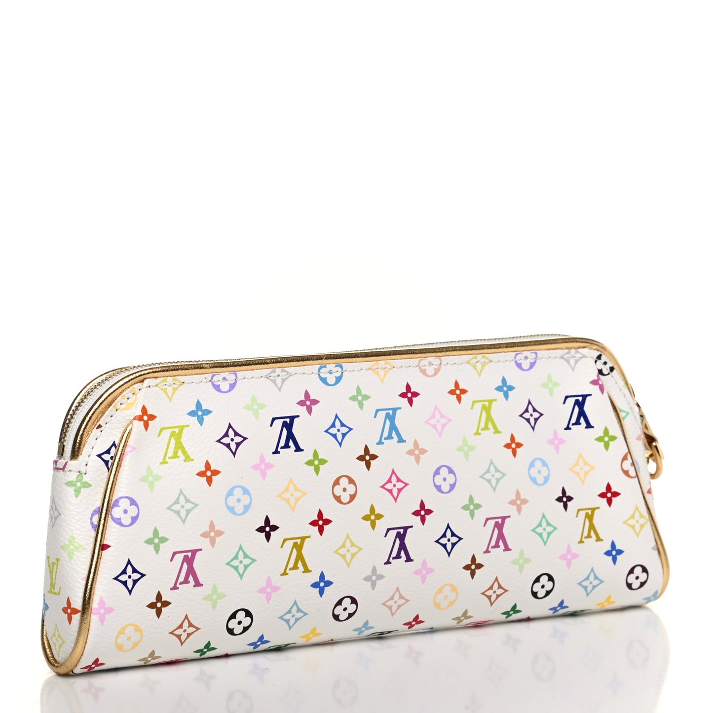 Monogram Multicolor Kate Clutch White