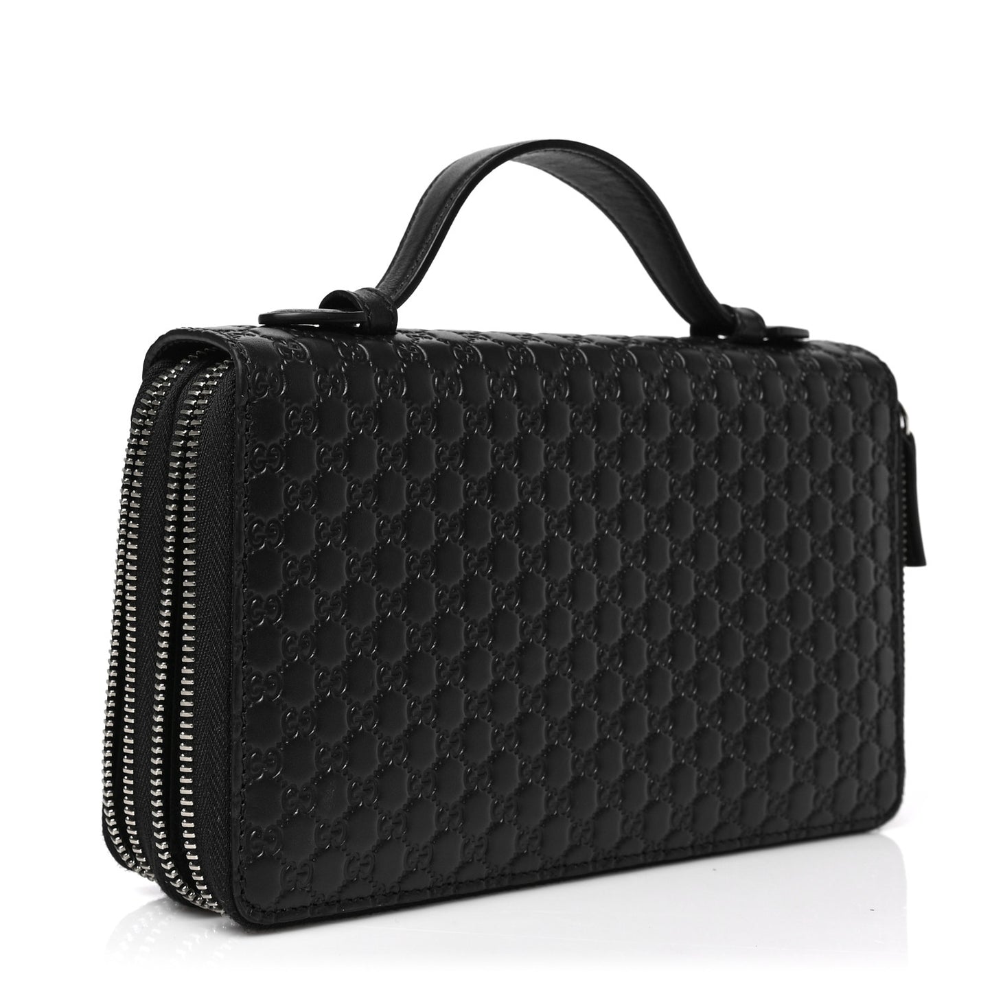 Microguccissima Zip Around Top Handle Travel Wallet Testa di Moro
