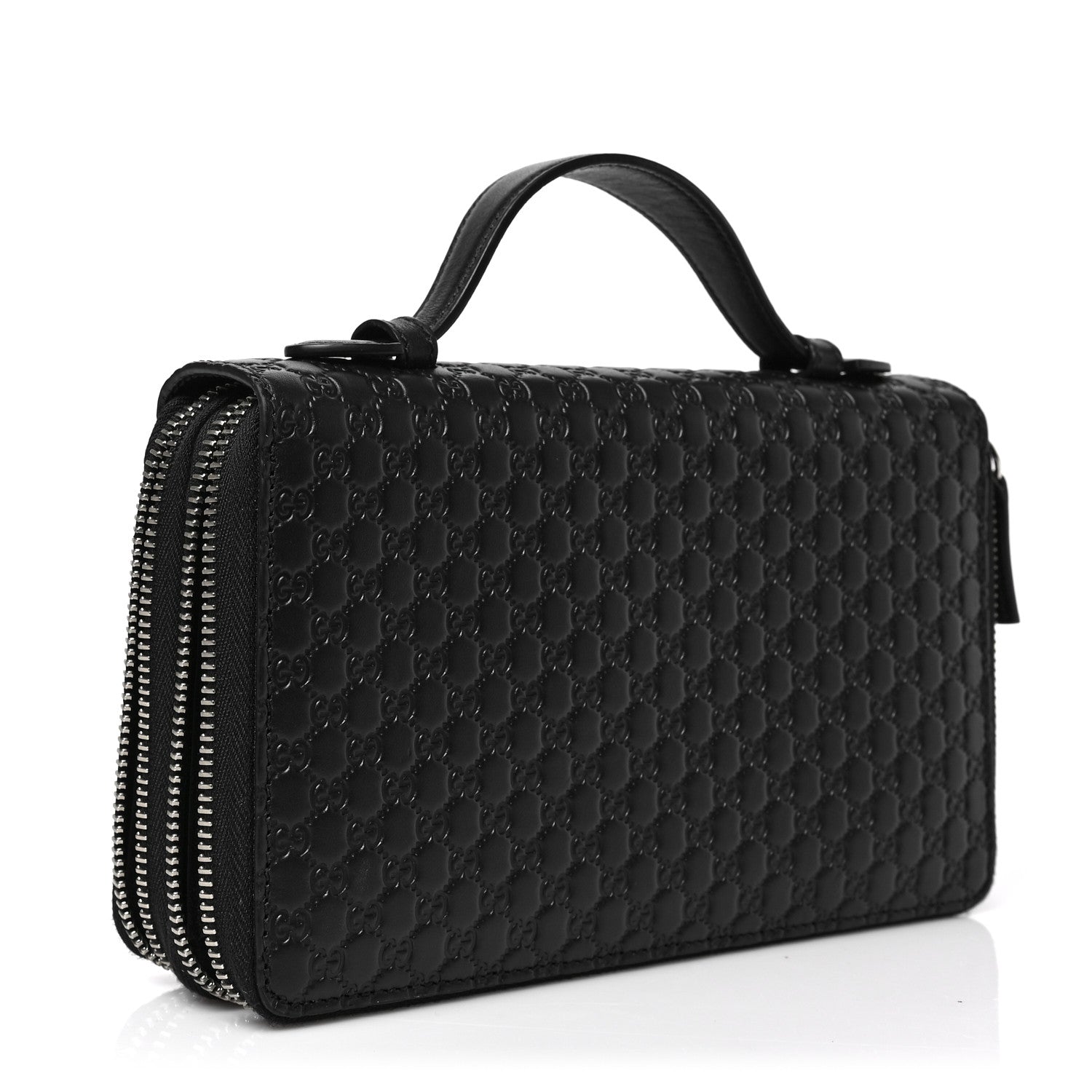 Gucci Microguccissima Zip Around Top Handle Travel Wallet Testa di Moro 3 of 8