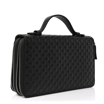 Gucci Microguccissima Zip Around Top Handle Travel Wallet Testa di Moro 3 of 8