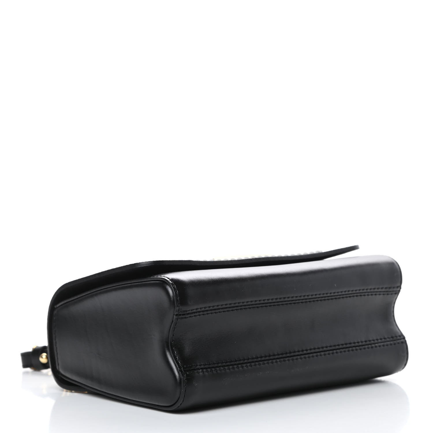 Louis Vuitton Calfskin Monogram Braided Twist Shoulder Bag MM Black 4 of 9