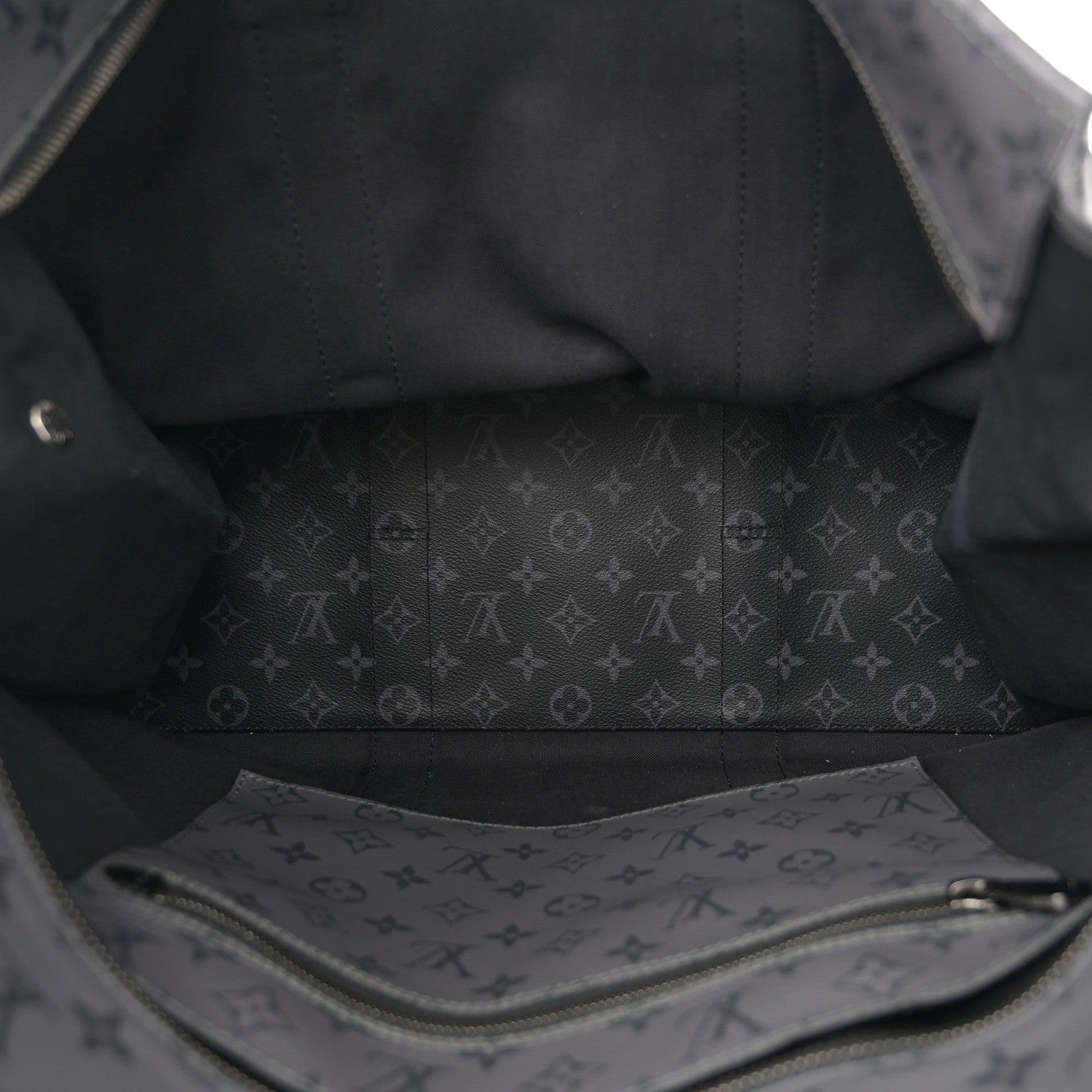 Louis Vuitton Monogram Eclipse Cabas Zippe GM Black 5 of 11