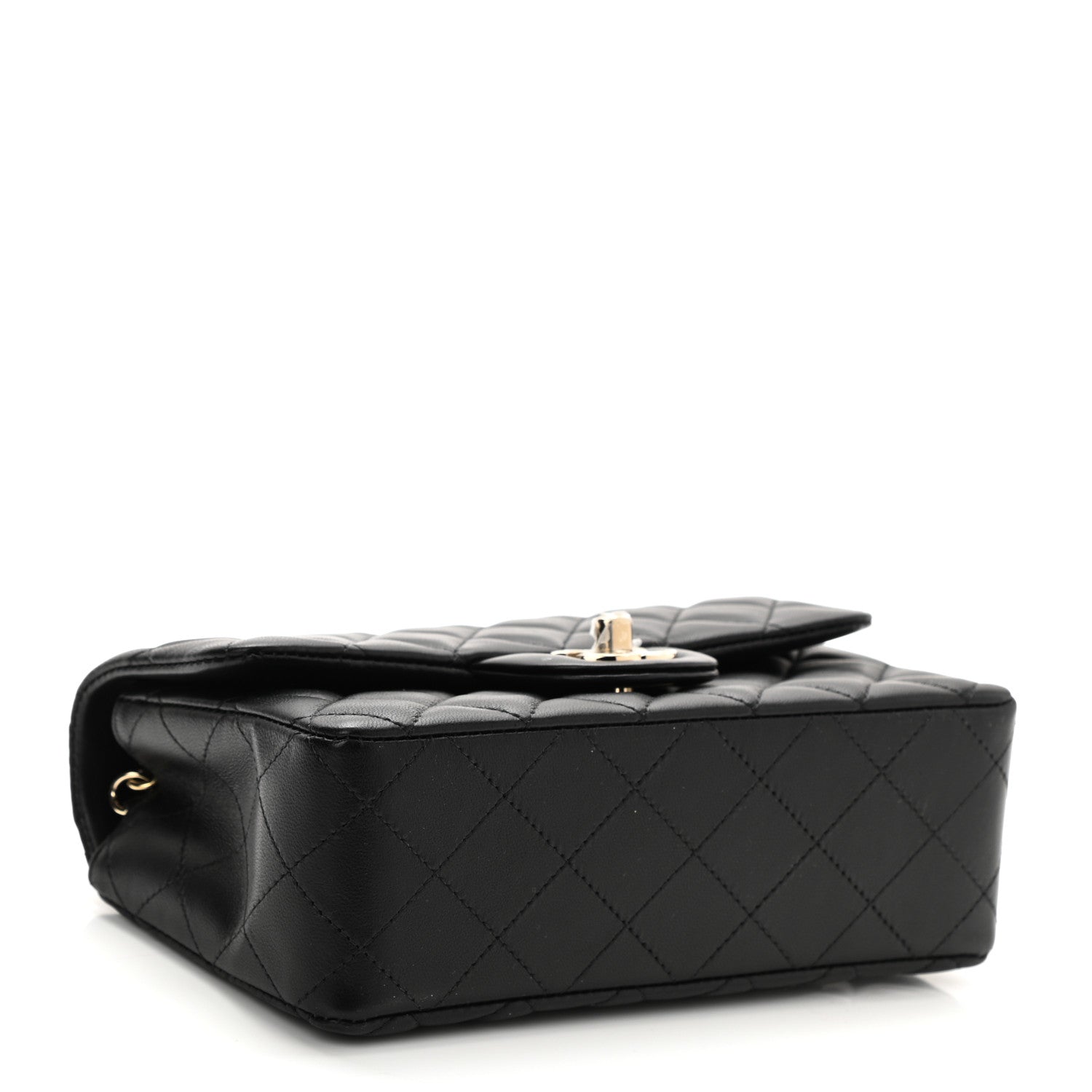 Chanel Lambskin Quilted Mini Rectangular Flap Black 4 of 11