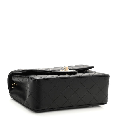 Chanel Lambskin Quilted Mini Rectangular Flap Black 4 of 11