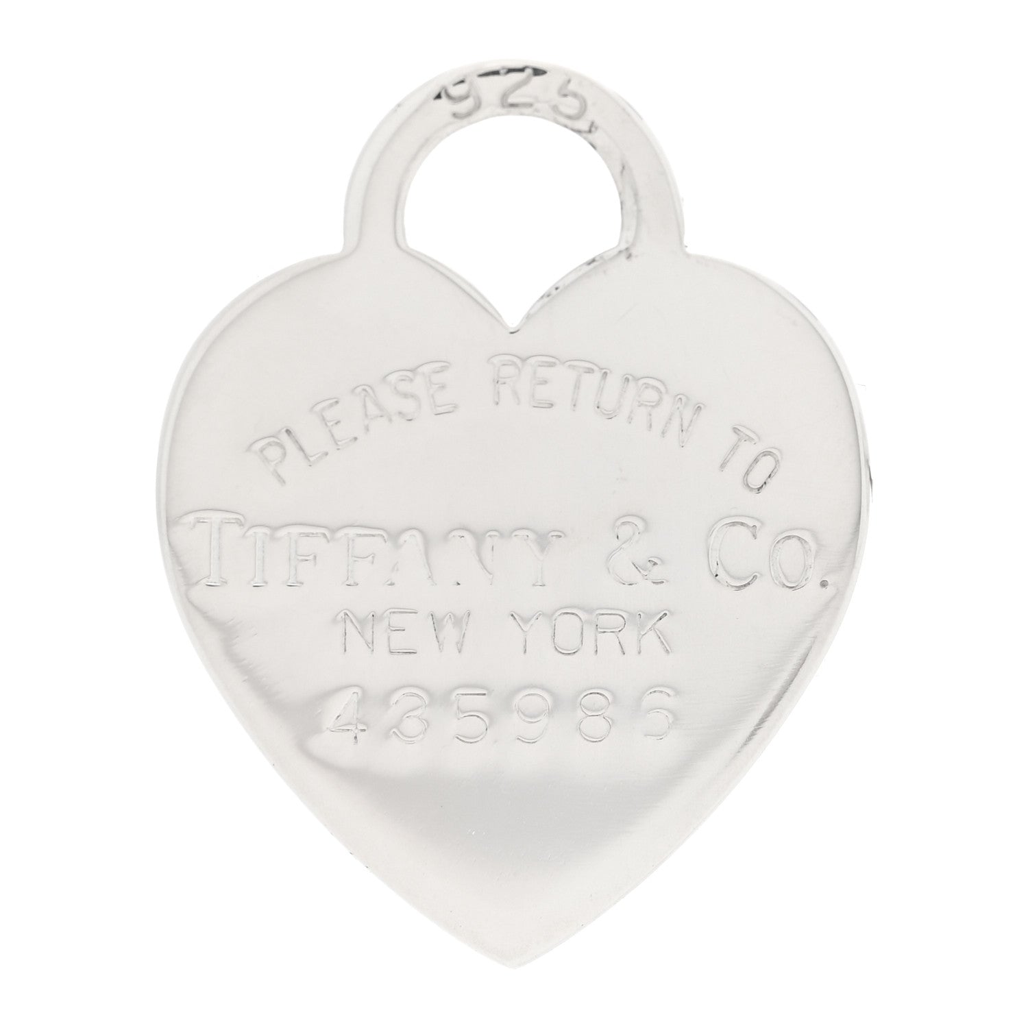 Tiffany Sterling Silver Return to Tiffany Heart Pendant 1 of 3