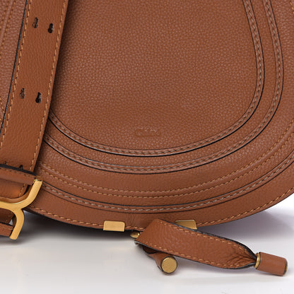 Chloe Calfskin Medium Marcie Round Crossbody Bag Tan 8 of 10