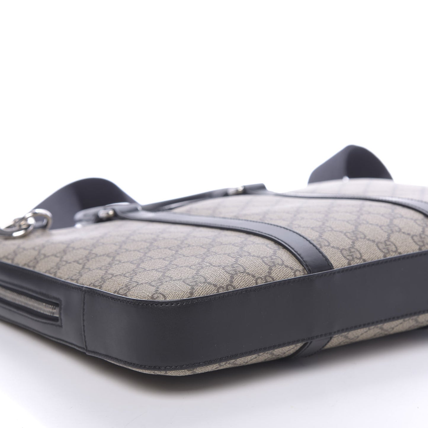 GG Supreme Monogram Briefcase Black