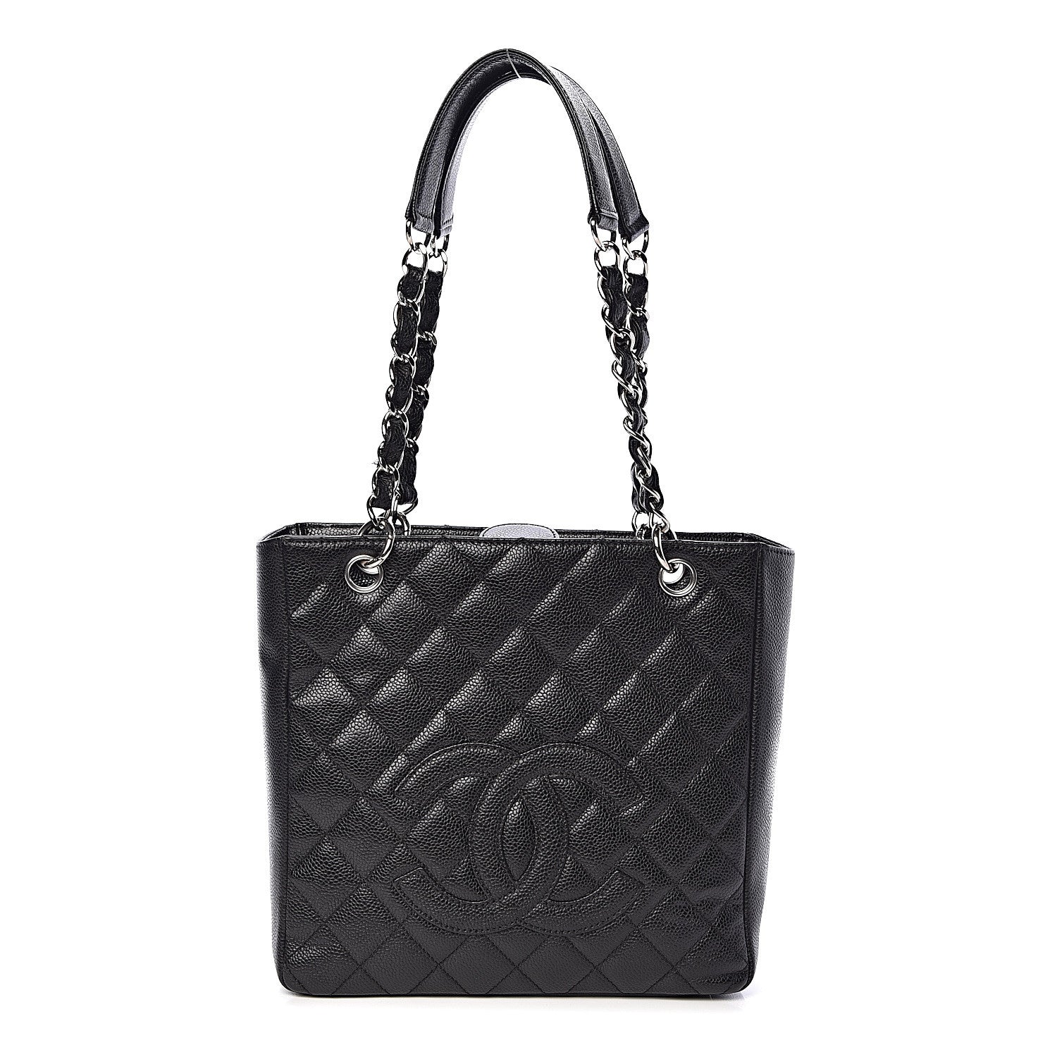 Chanel Caviar Quilted Petit Shopping Tote PST Black 1 of 10