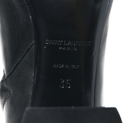 Saint Laurent Calfskin Betty 95 Ankle Boots 35 Black 7 of 9