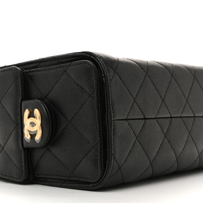 Chanel Caviar Quilted Mini Chanel 25 Handbag Black 9 of 11