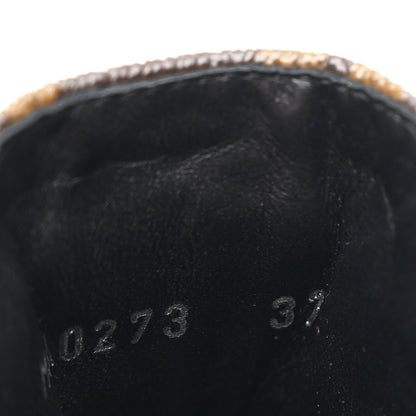 Louis Vuitton Patent Monogram LV Beaubourg Ankle Boots 37 Black 10 of 11