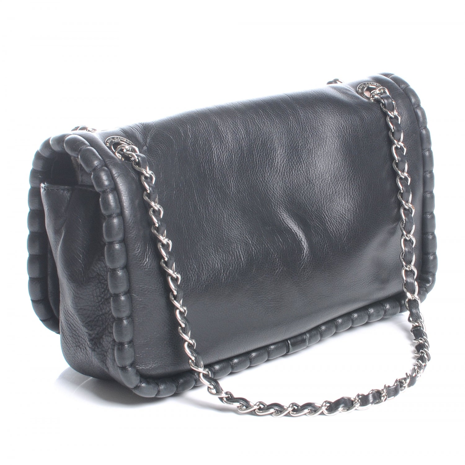 Chanel Calfskin On the Bund Medium Flap Black 3 of 8