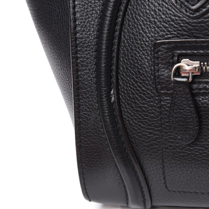 Celine Drummed Calfskin Micro Luggage Black 19 of 19