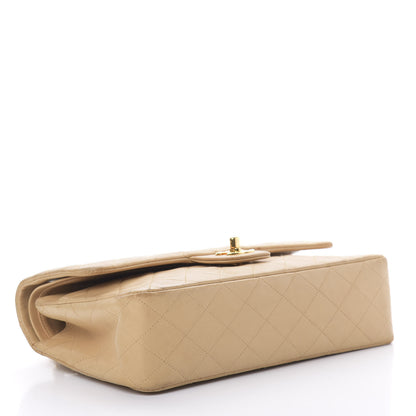 Chanel Lambskin Quilted Medium Double Flap Beige 4 of 16