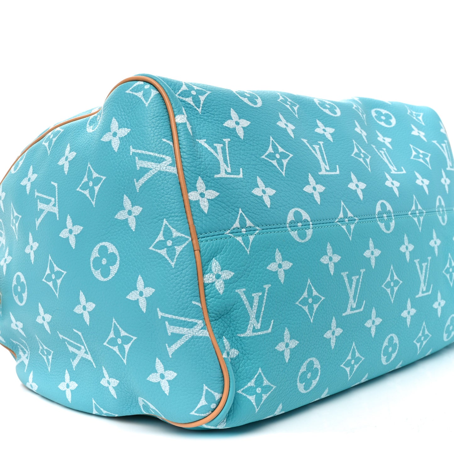 Calfskin Monogram Speedy P9 Bandouliere 40 Turquoise