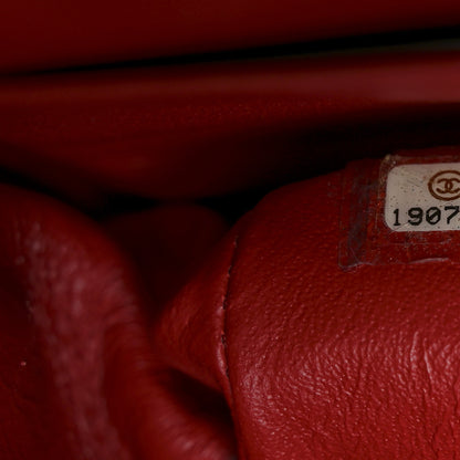 Chanel Caviar Quilted Medium Double Flap Red 7 of 10