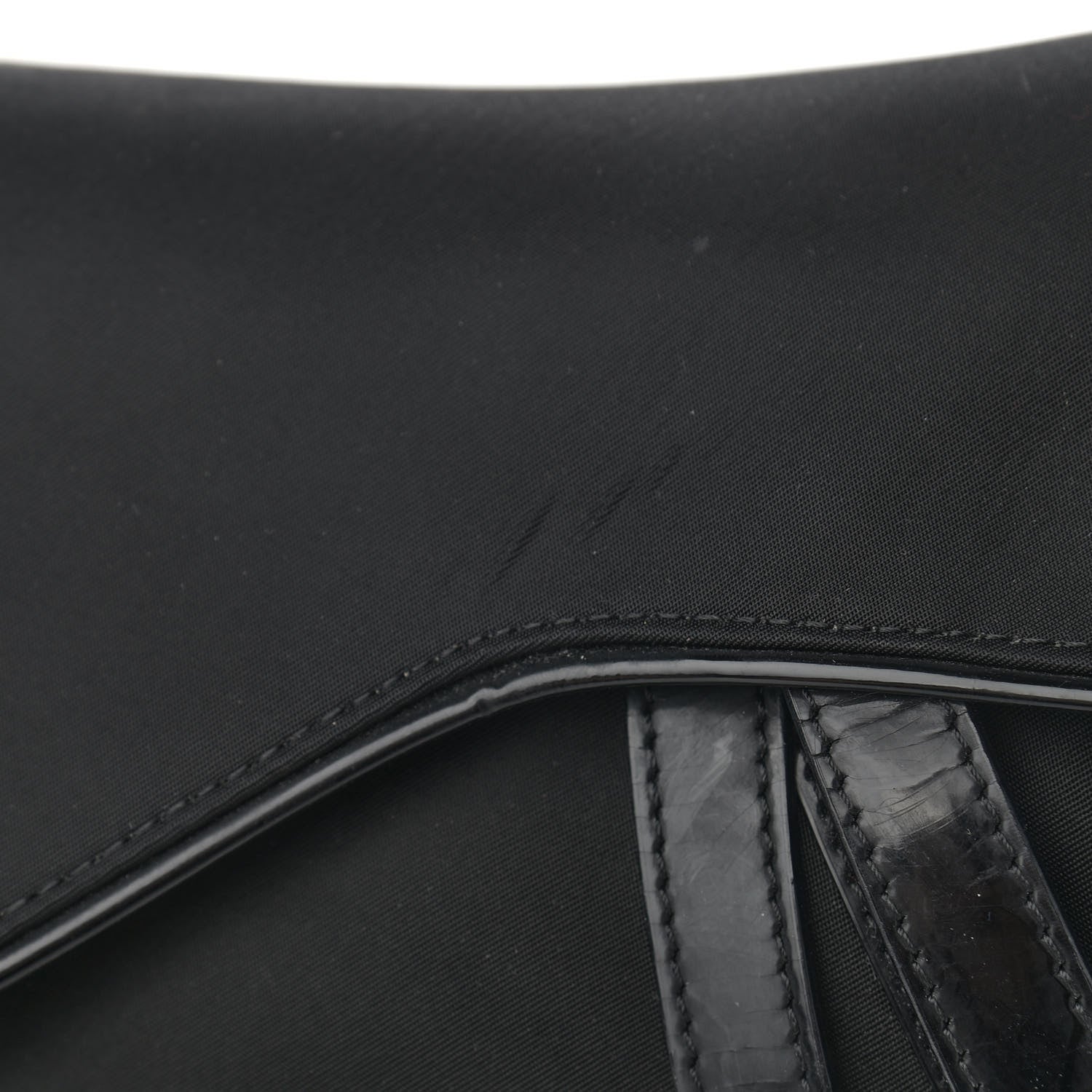 Christian Dior Nylon Saddle Bag Black 10 of 10