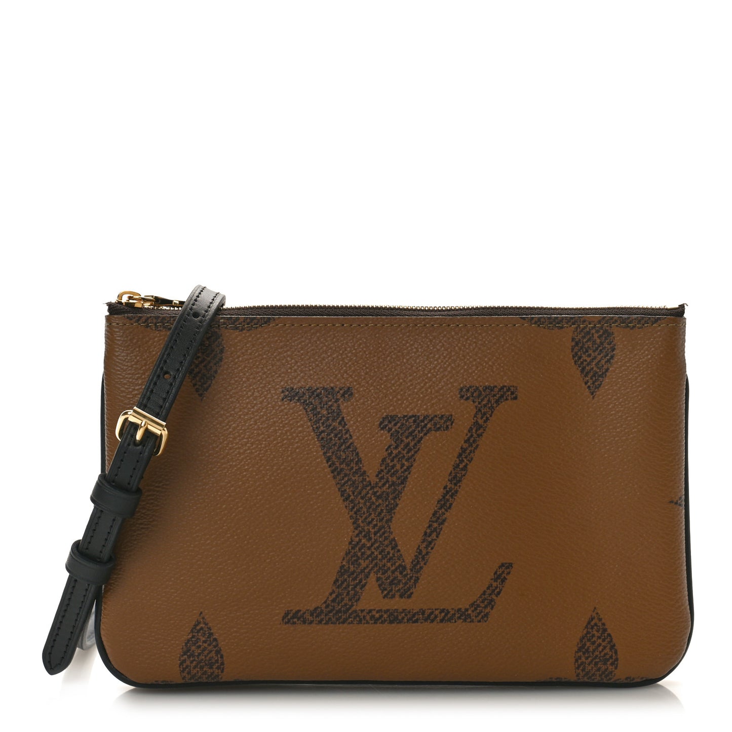 Reverse Monogram Giant Double Zip Pochette