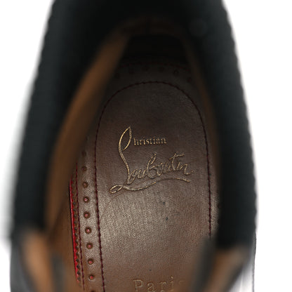 Christian Louboutin Calfskin Mens Trapman Flat Boots 40 Black 7 of 9
