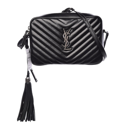 Saint Laurent Calfskin Matelasse Monogram Lou Camera Bag Black 1 of 10