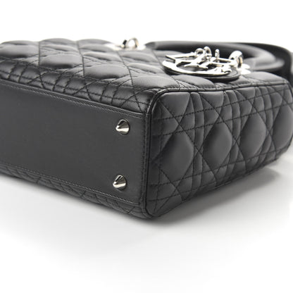 Christian Dior Lambskin Cannage Small Lucky Badges My Lady Dior Black 7 of 9