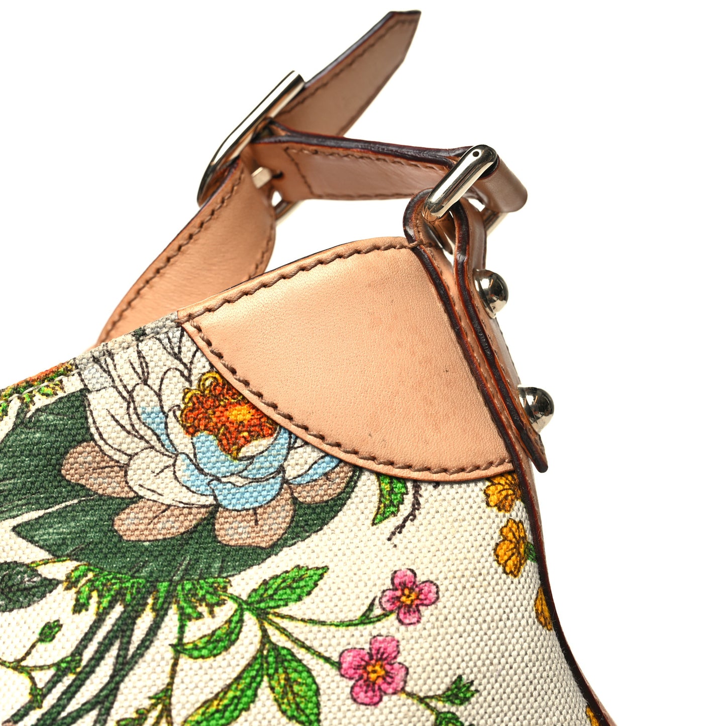 Canvas Floral Flora Hasler Hobo Beige