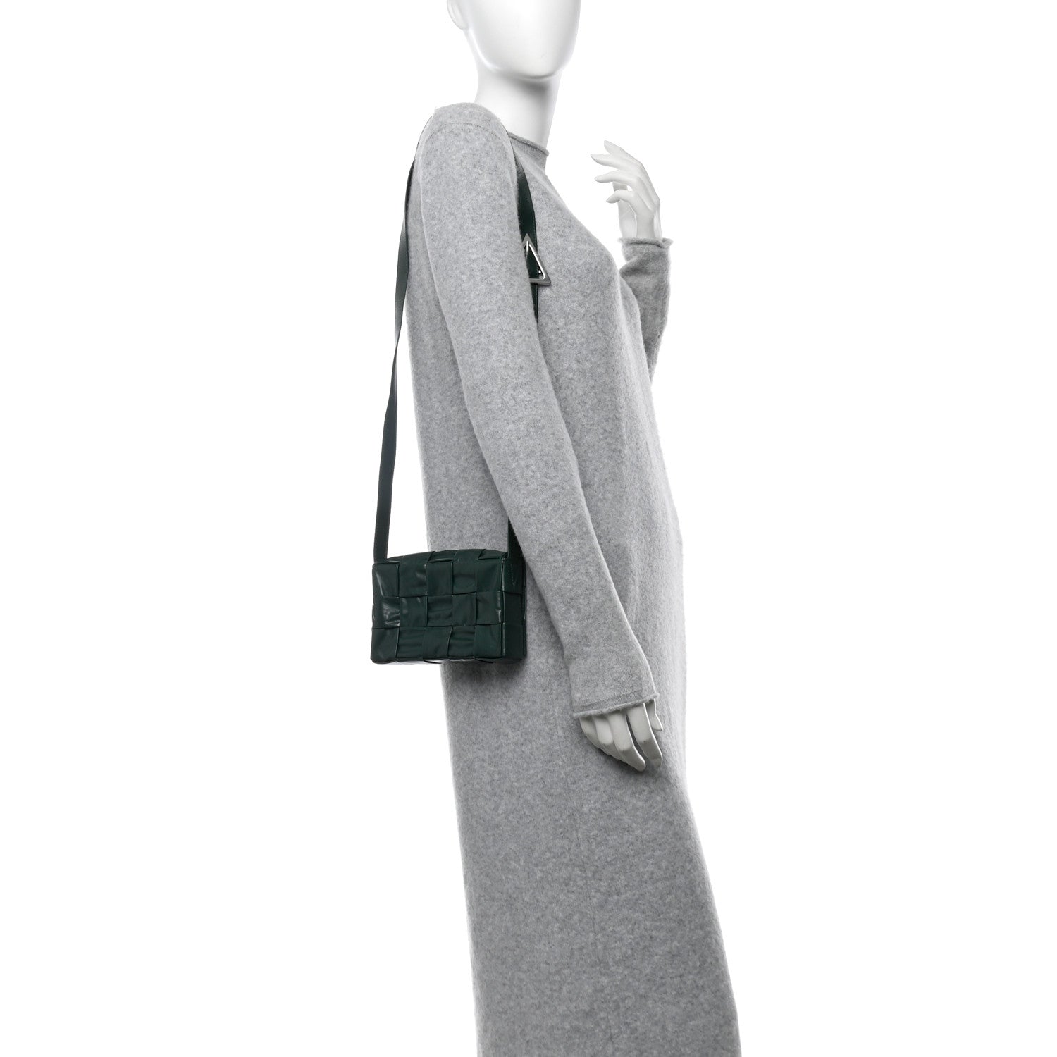 Bottega Veneta Paper Calfskin Maxi Intreccio Small Cassette