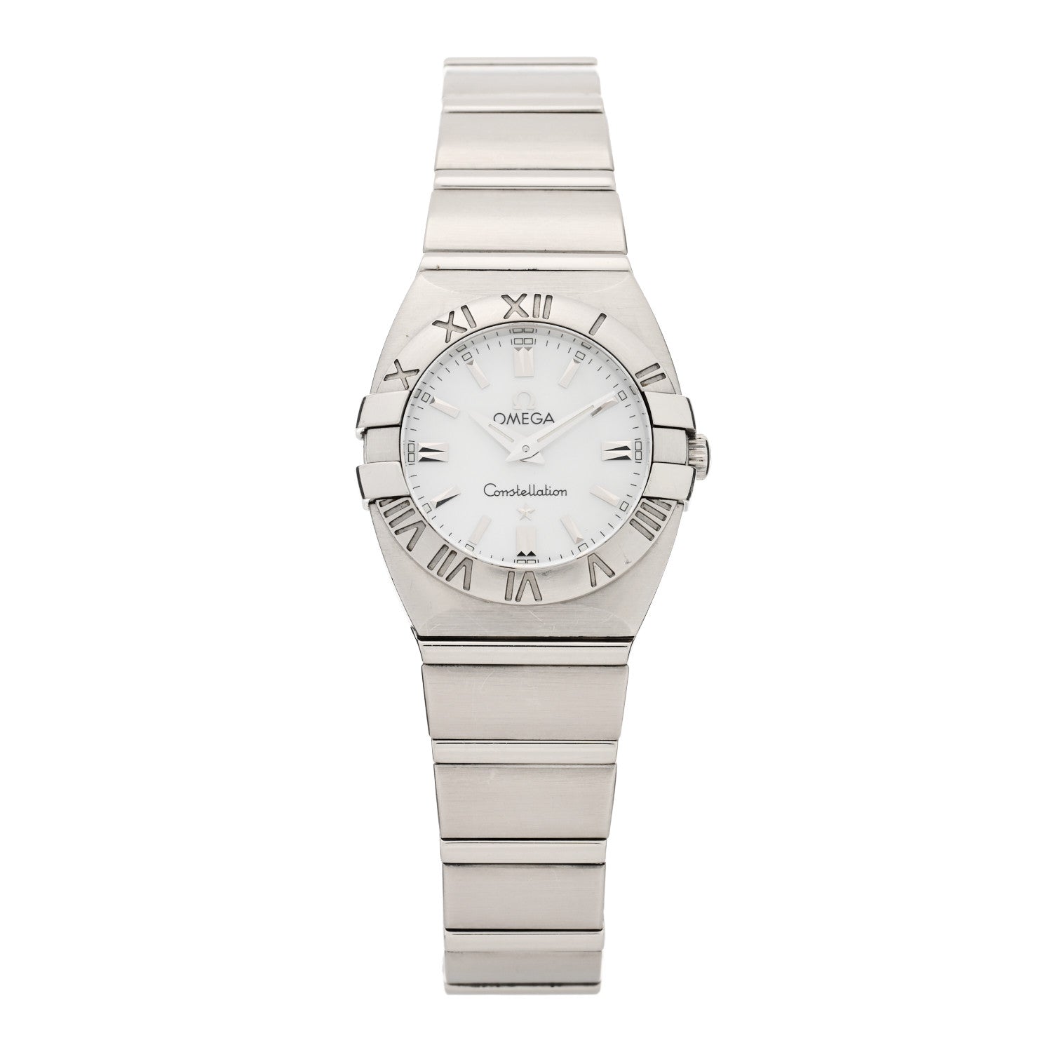 Omega Stainless Steel 25mm Constellation Quartz Watch White 1572.30 1 of 5
