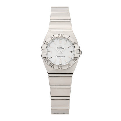 Omega Stainless Steel 25mm Constellation Quartz Watch White 1572.30 1 of 5