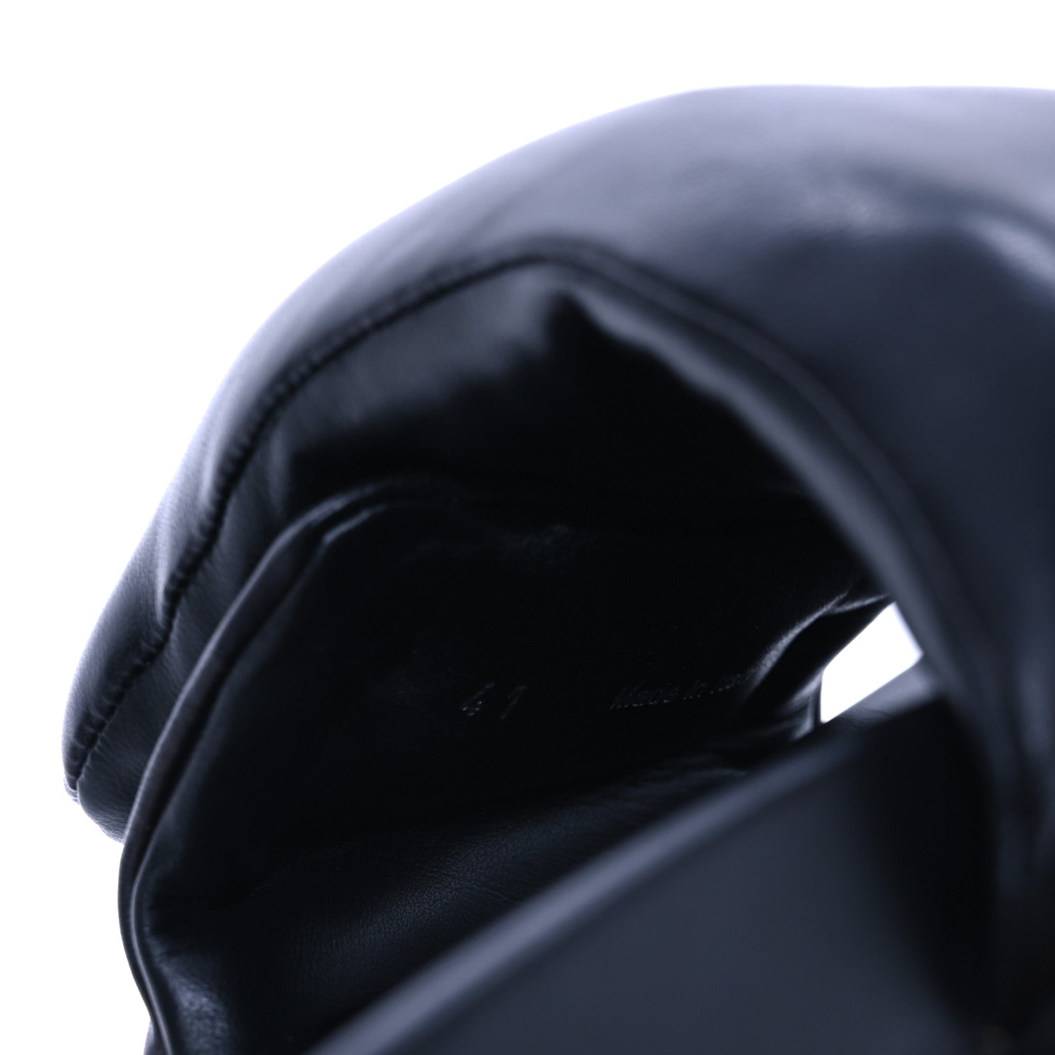 Prada Nappa Soft Padded Triangle Slide Sandals 41 Black 10 of 11