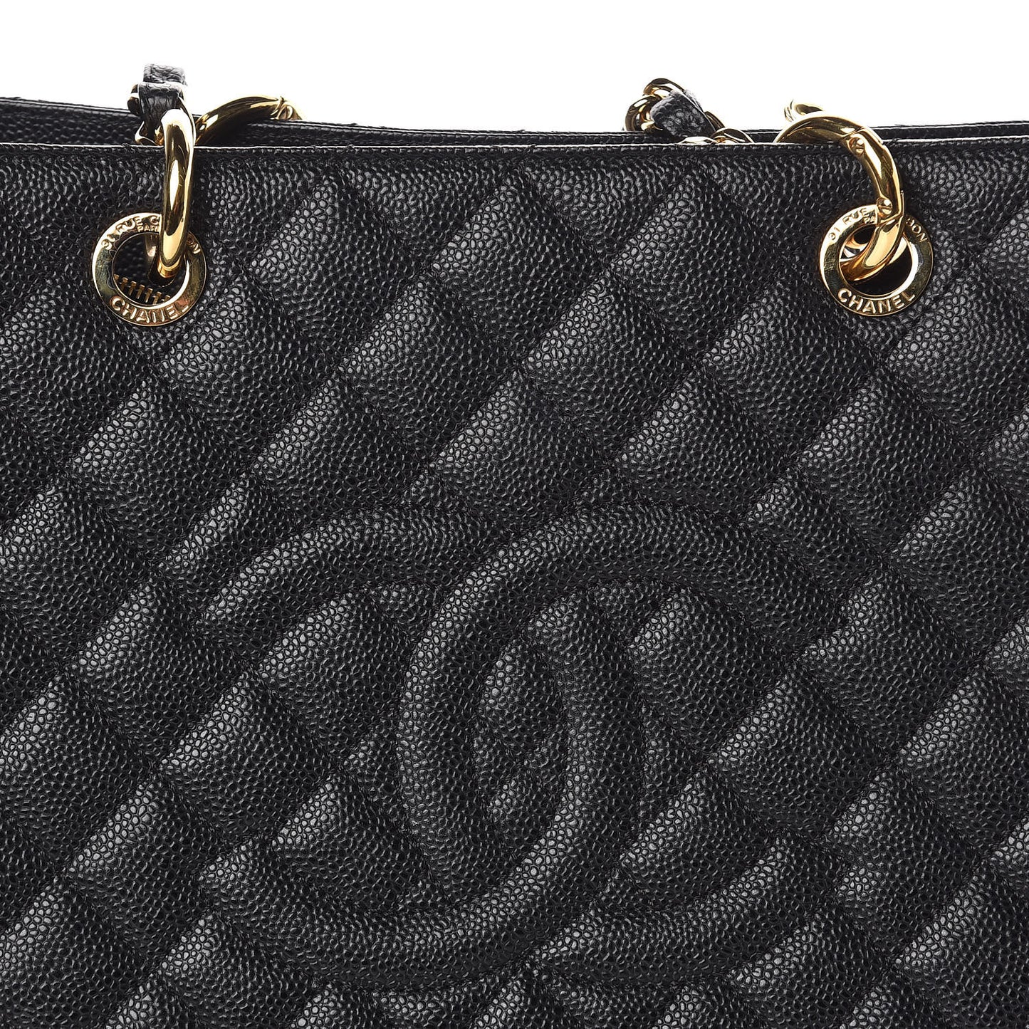 Caviar Quilted XL Grand Shopping Tote GST Black
