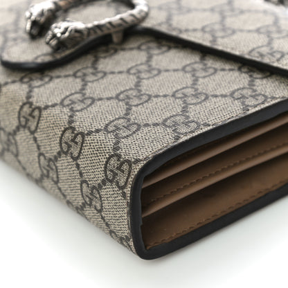 Gucci GG Supreme Monogram Mini Dionysus Chain Wallet Beige Taupe 9 of 10