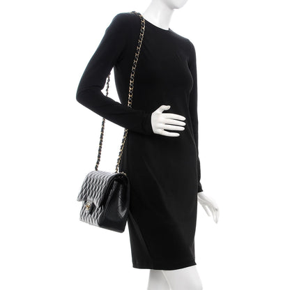 Chanel Caviar Quilted Jumbo Double Flap Black 2 of 9