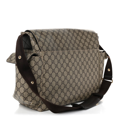 Gucci GG Plus Monogram Messenger Diaper Bag Dark Brown 4 of 11