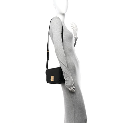 Salvatore Ferragamo Dappled Calfskin XS Fiamma Crossbody Bag Black 2 of 10