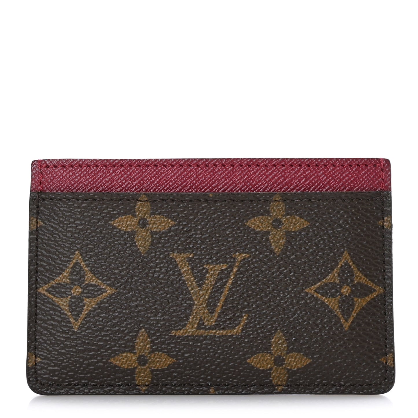 Monogram Card Holder Fuchsia