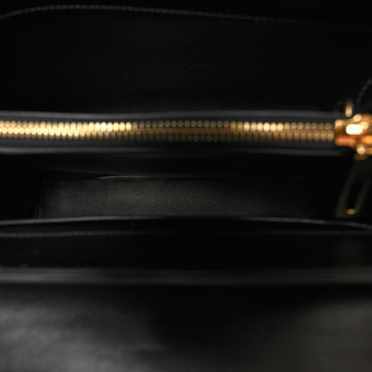 Celine Satinated Calfskin Small 16 Top Handle Bag Black 6 of 11