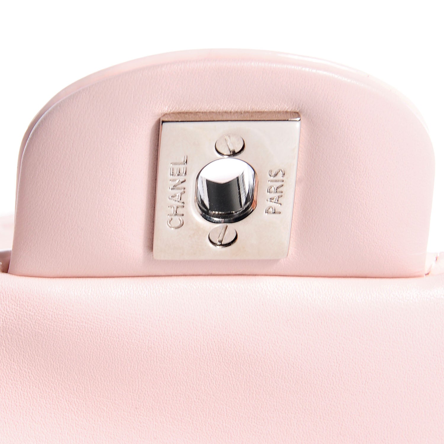 Chanel Patent Quilted Mini Square Flap Light Pink 6 of 10