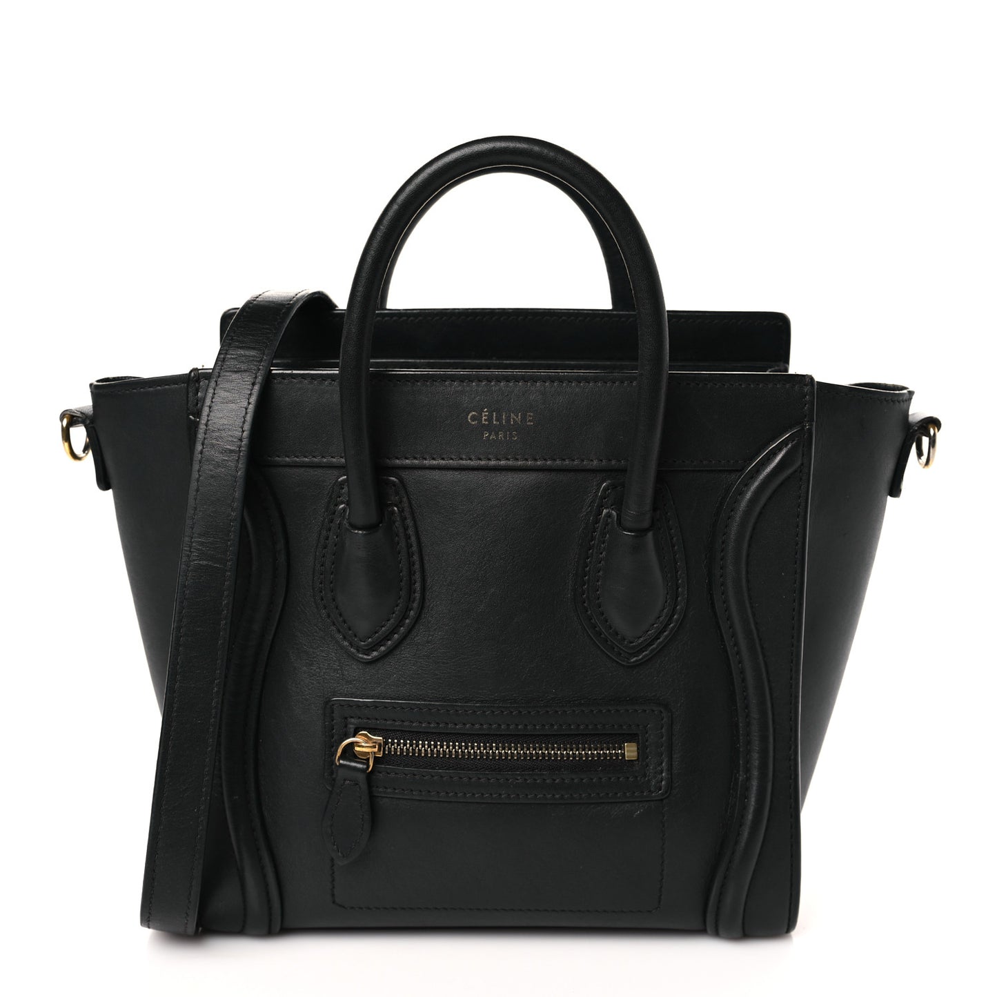 Smooth Calfskin Nano Luggage Black
